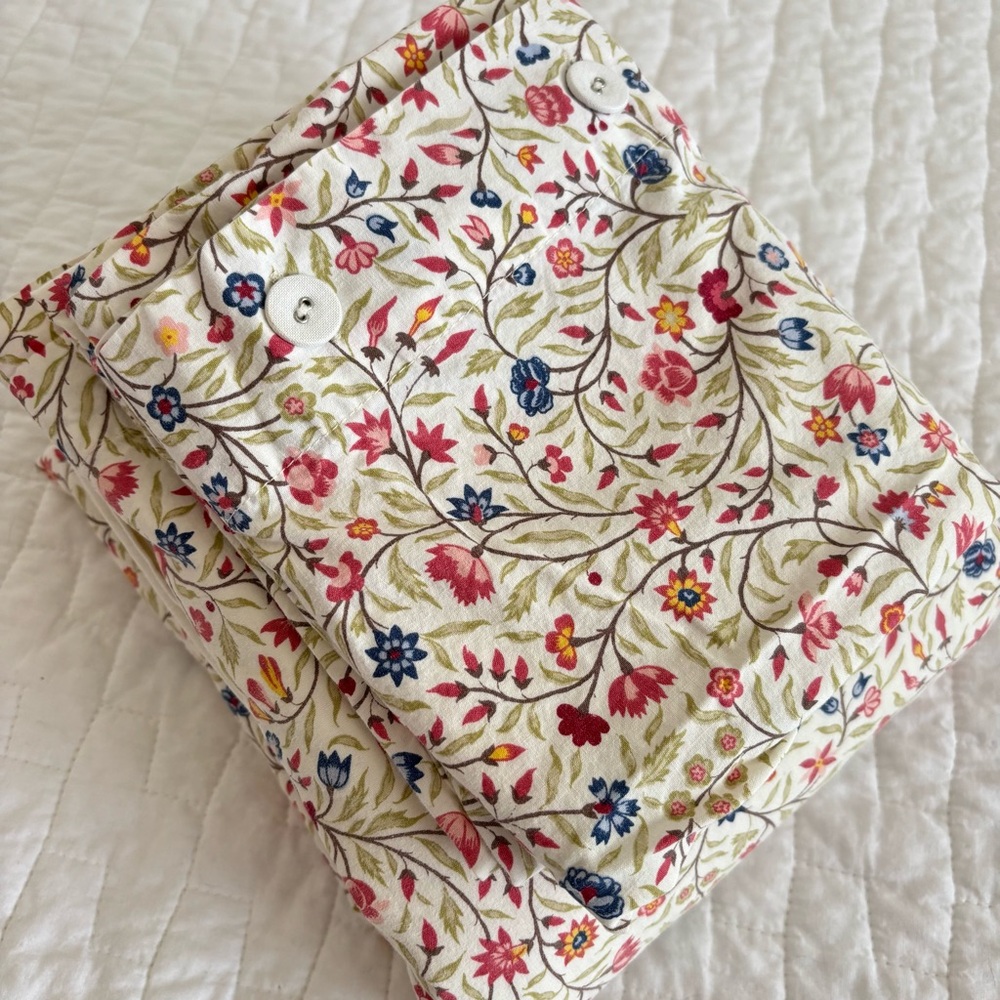 IKEA Twin Duvet Cover and Pillow Case Reversible Vintage Floral 100% Cotton